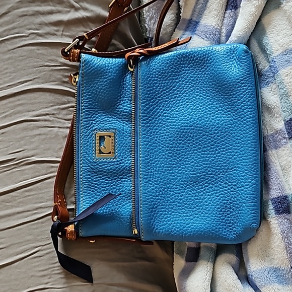 Dooney & Bourke Handbags - Dooney & Bourke Dillen Letter Carrier in vibrant blue